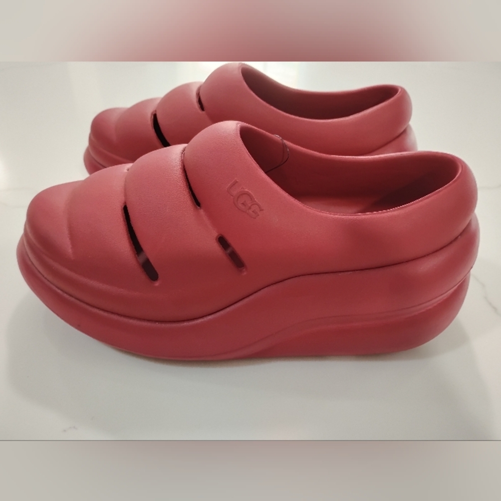 UGG Bold Red Slip-On Shoes Size 8